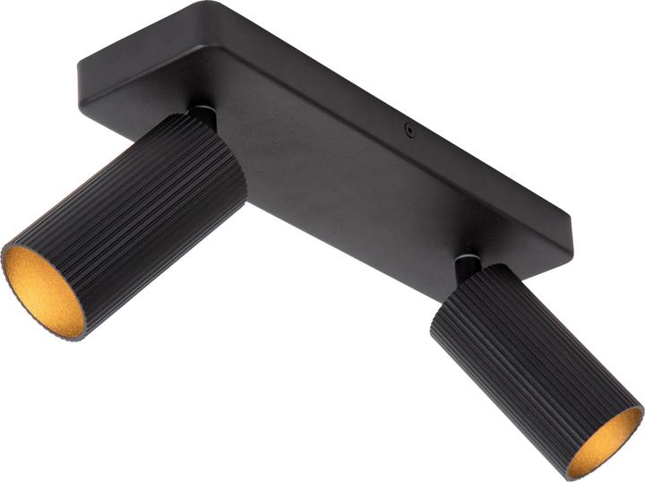 Produktbild Lucide CLUBS - Deckenstrahler - 2xGU10 - Schwarz 09939/02/30 (GU10)