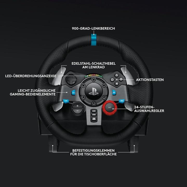 Actual product image Logitech G G29 Driving Force Racing Wheel (Mac, PC, PS4, PS5)