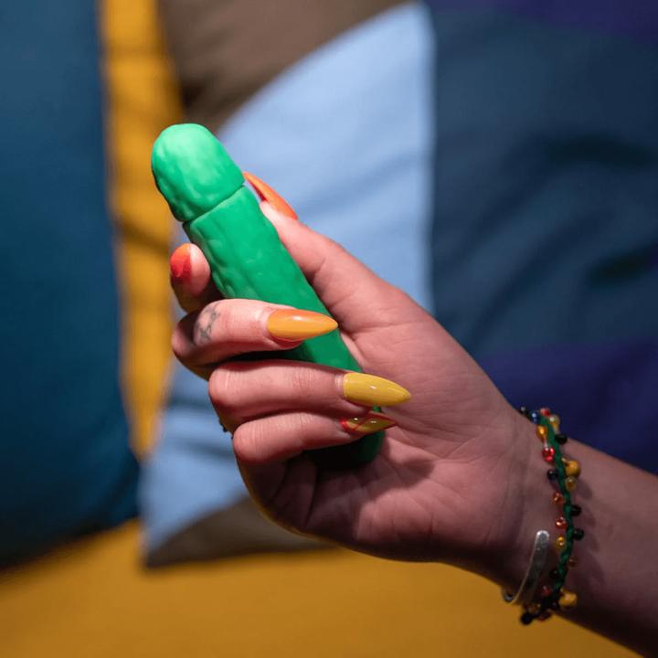 Actual product image Emojibator Vibrator Pickle
