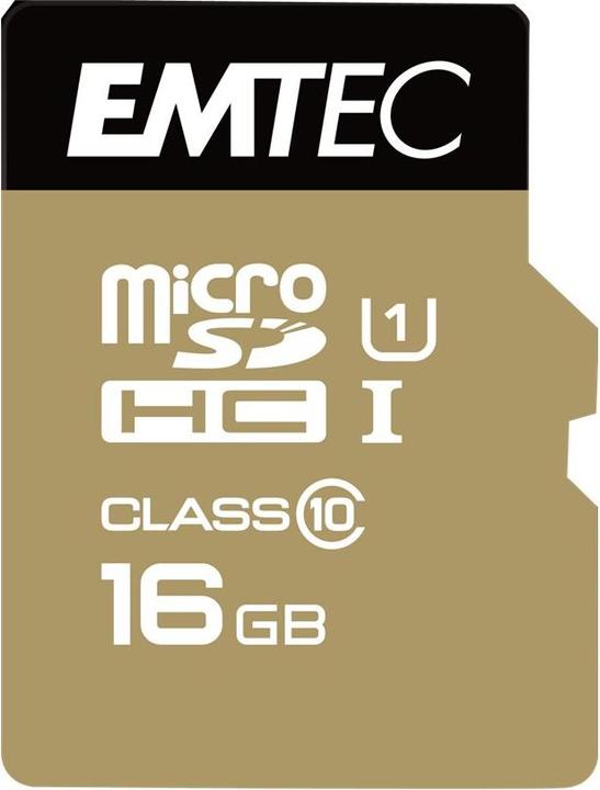 Emtec Gold+ (16 GB, microSDHC, U1, UHS-I)