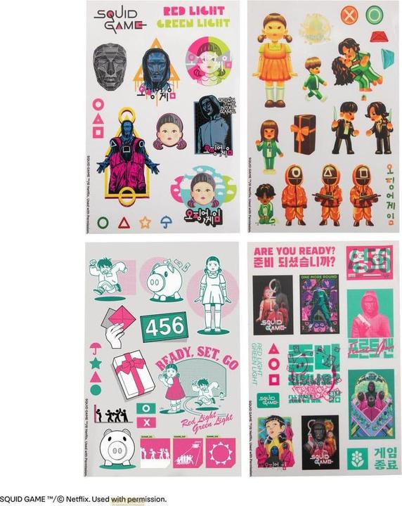 Image du produit Cinereplicas Pack d'autocollants du jeu Squid (1 Autocollants)