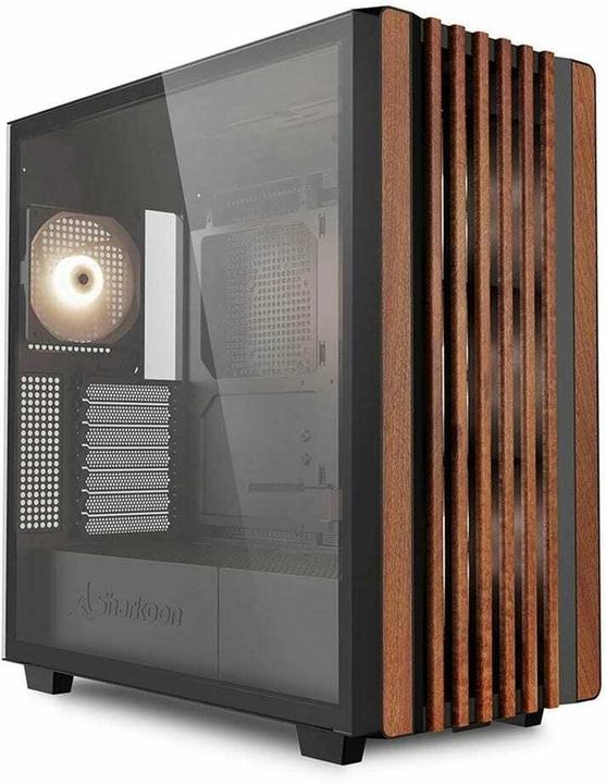 Actual product image Sharkoon Rebel C70G RGB ATX Black (ATX, mATX, Mini-ITX)