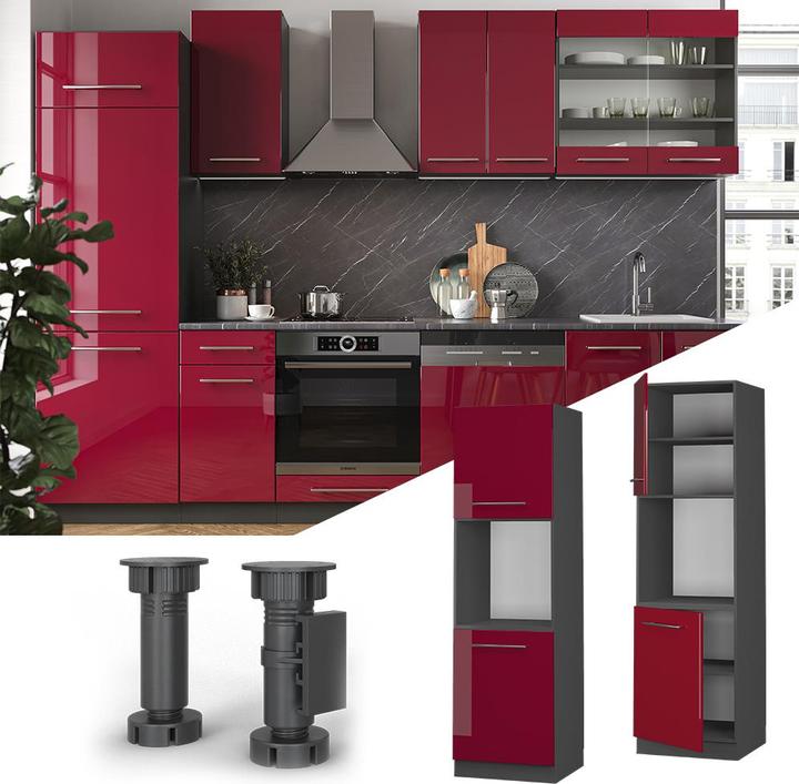 Produktbild Vicco Herdumbauschrank Fame-Line (60 x 58 x 206.80 cm)