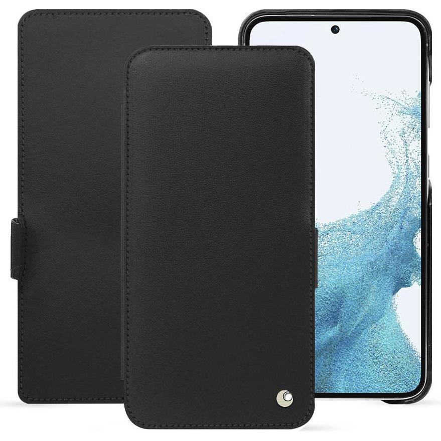 Noreve Lederschutzhülle horizontal (Samsung Galaxy S23+), Smartphone Hülle, Schwarz