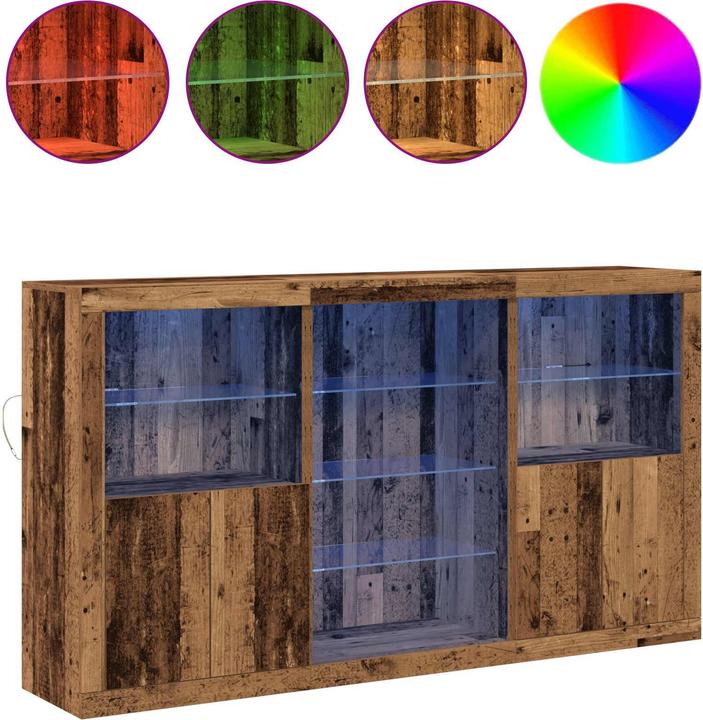 Image du produit vidaXL LED-Sideboard (37 x 37 x 100 cm)