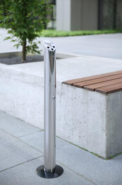 Produktbild Hendi Standaschenbecher Säulenmodell Edelstahl 170x920 m