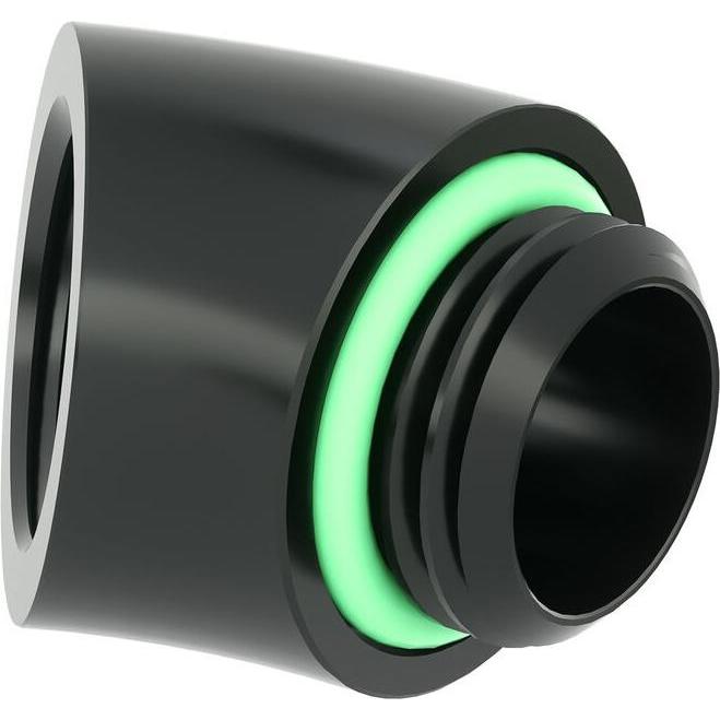 Barrow Adapter, 45 Grad, G1/4 Zoll AG auf G1/4 Zoll IG - schwarz, Raccordo di raffreddamento, Nero