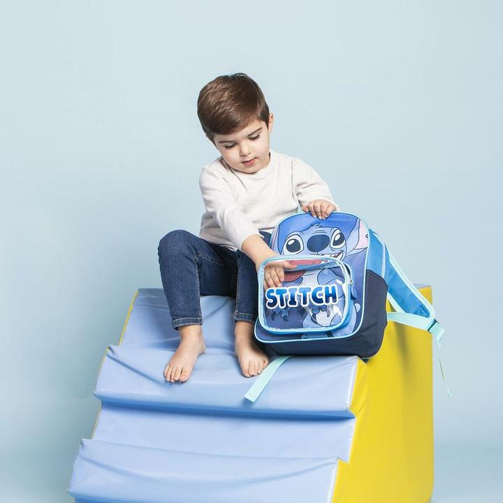 Produktbild Stitch Schulrucksack Blau 25 x 3 x 12 cm