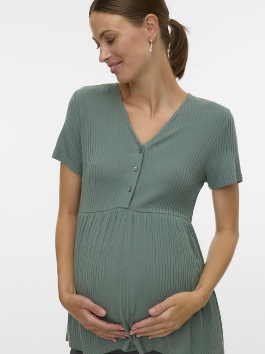 Produktbild Mamalicious Normal geschnitten V-Ausschnitt Top Bluse (XS)