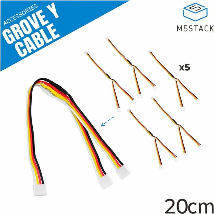 Image du produit M5Stack Grove Y Cable 20cm 5 Stück