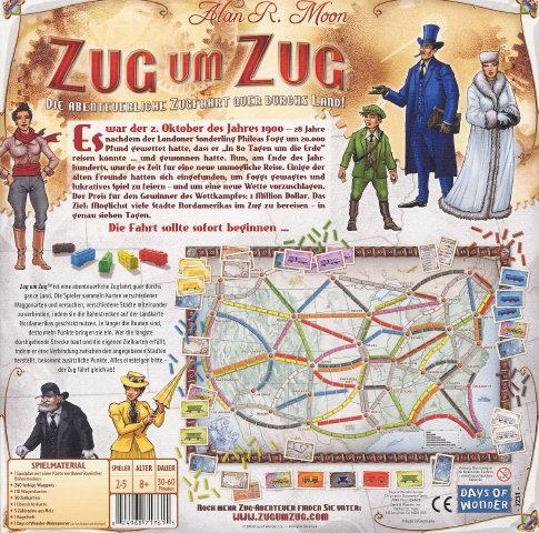 Produktbild Days of Wonder Zug um Zug (Deutsch)