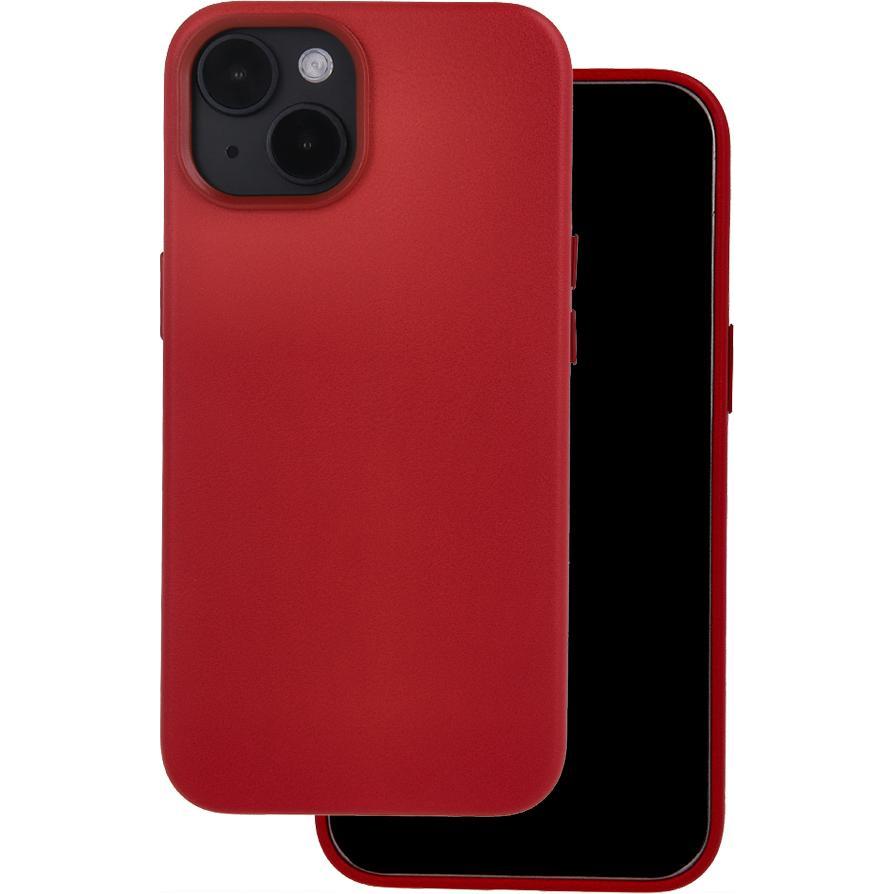 OEM Mag Ledertasche für do iPhone 14 Pro 6,1" rot (Apple iPhone 14 Pro), Smartphone Hülle, Rot