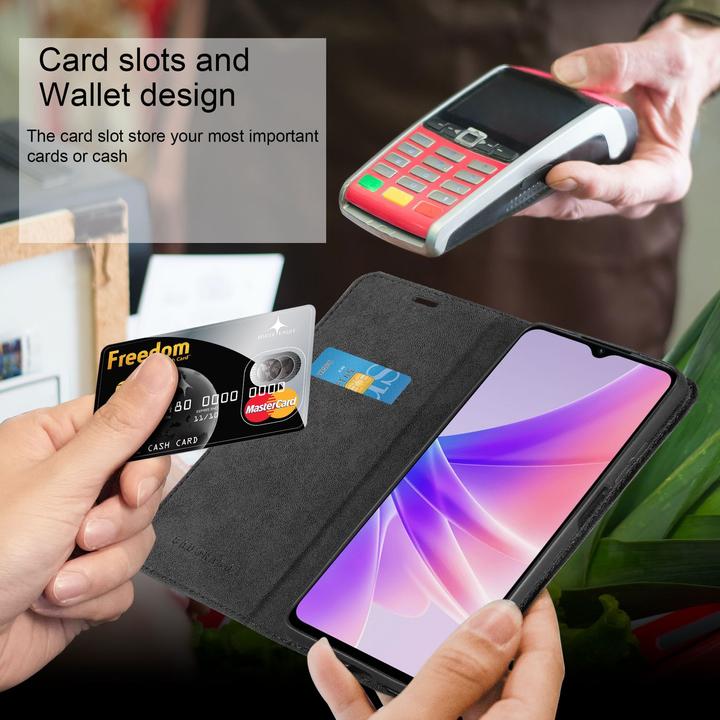 Produktbild Cadorabo Book Hülle Invisible für Oppo A57 5G / A77 5G / Realme V23 (Oppo A57 5G, Oppo A77 5G, Realme V23 5G)