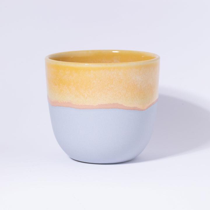 Actual product image Atelier Agave Cappuccino Cup Yellow / Light Blue (200 ml)