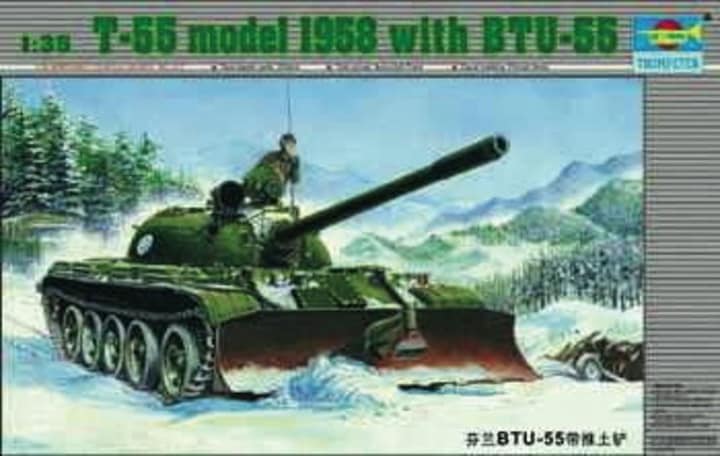 Produktbild Trumpeter Russischer Panzer T55 mit BTU-55