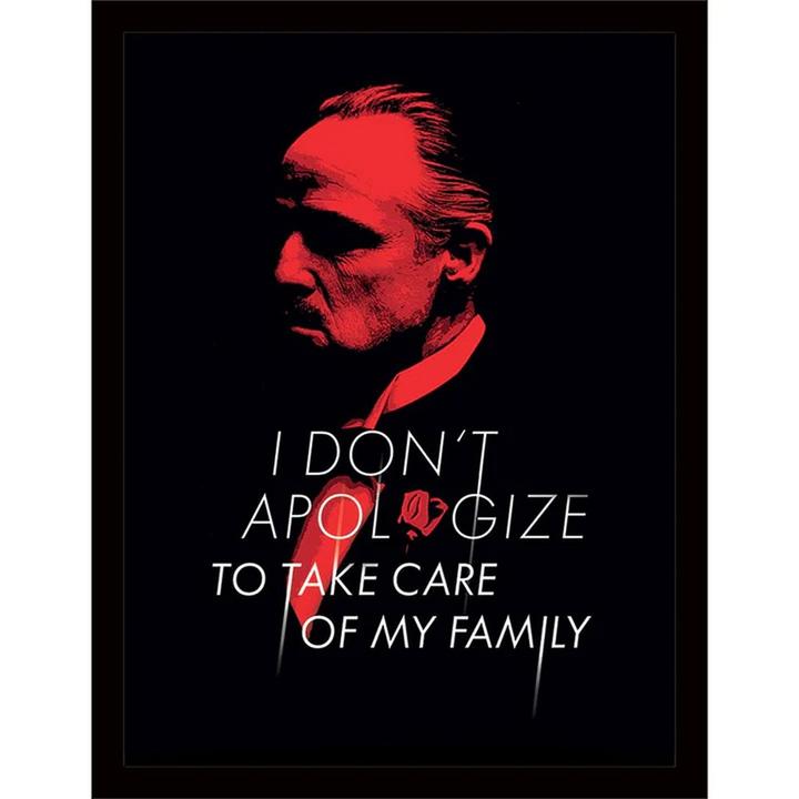 Image du produit The Godfather Imprimé Don't Apologize (30 x 30 cm)