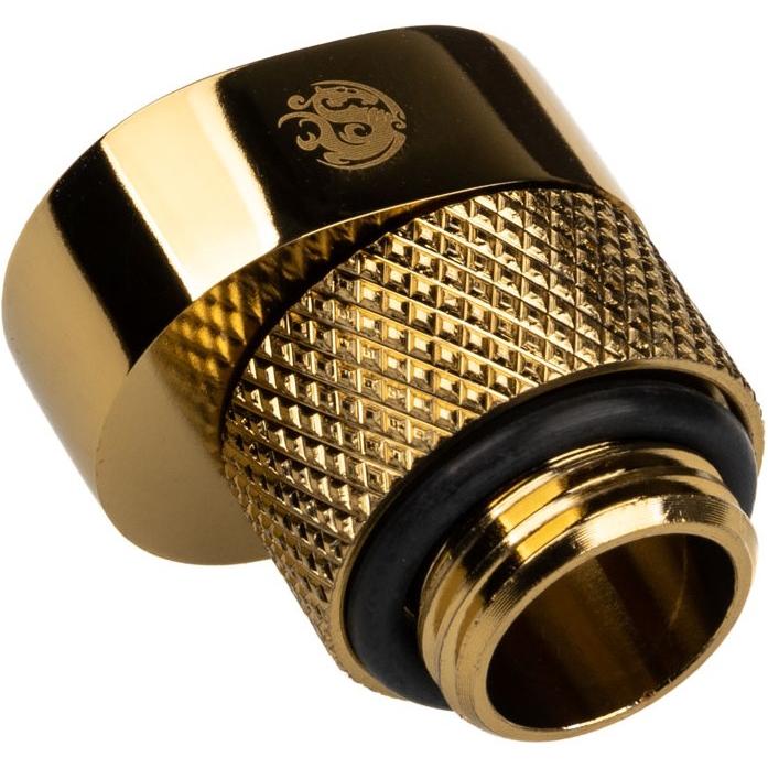 Thumbnail - Bitspower X-Cross Adapter G1/4 Zoll AG auf G1/4 Zoll IG - 5mm Versatz, Wasserkühlung Komponenten Zubehör, Gold