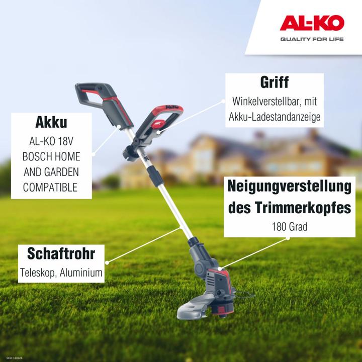 Produktbild AL-KO Akku-Rasentrimmer GT 1825, 18 V (Trimmfaden)