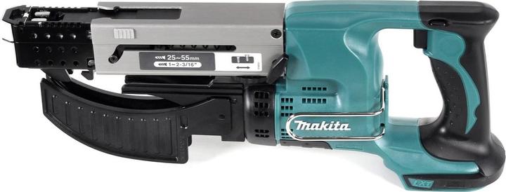 Actual product image Makita DFR 550 T1J Battery magazine screwdriver 18V 25-55mm + 1x battery 5.0Ah + Makpac - without charger (Rechargeable battery operated)