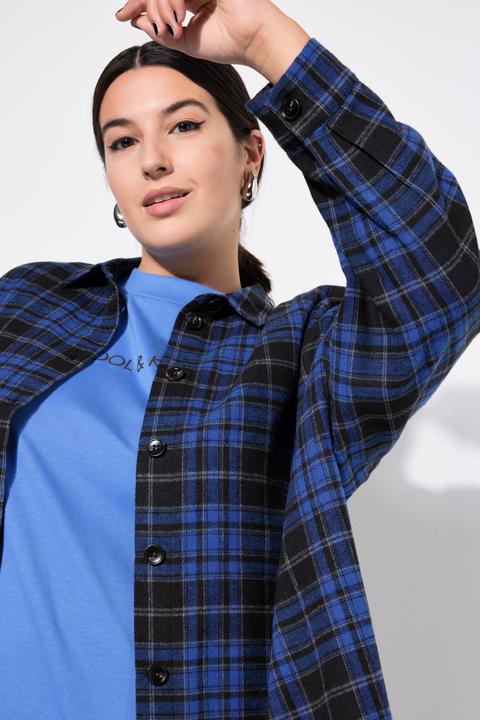 Immagine prodotto Studio Untold Camicia a quadri dal taglio oversize con colletto da camicia e maniche lunghe (50, 52)