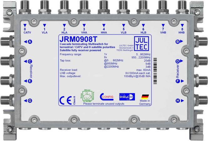 Jultec GmbH Commutateur multiple JRM0908T 9 à 8 term. (Multi commutateur)