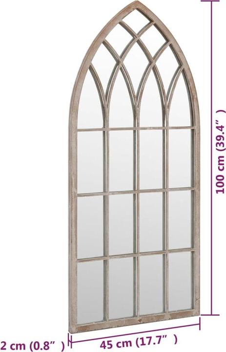 Actual product image vidaXL Spiegel (100 x 45 cm)