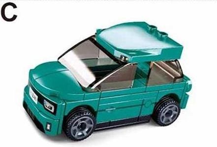 Image du produit Sluban Voiture électrique Pullback turquoise