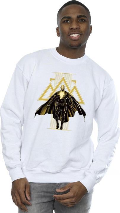 Produktbild Schwarzes Adam Rising Sweatshirt aus Baumwolle mit goldenen Symbolen (M)