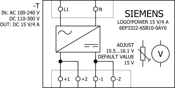 Produktbild Siemens Hutschienen-Netzteil (DIN-Rail