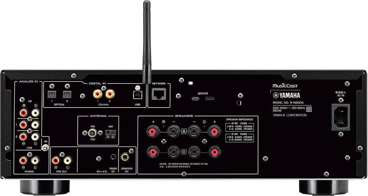 Produktbild Yamaha R-N 800A Netzwerk-Hi-Fi-Receiver *schwarz* (2.1 Kanal)