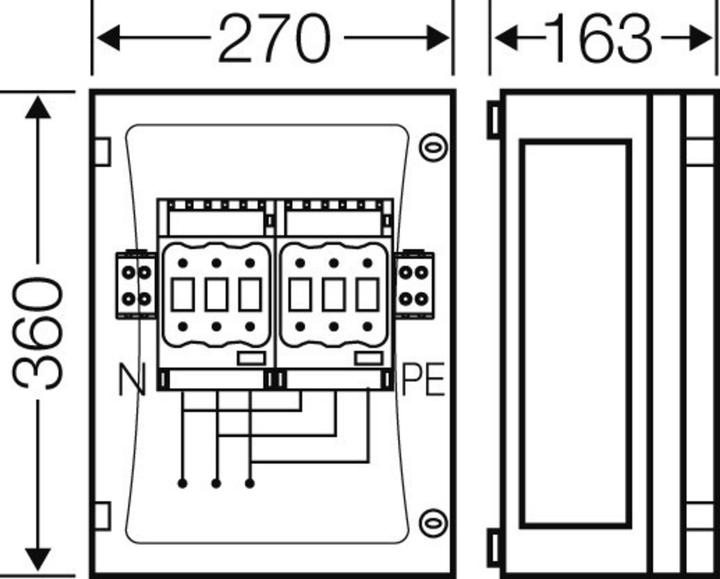 Actual product image Hensel Load break housing