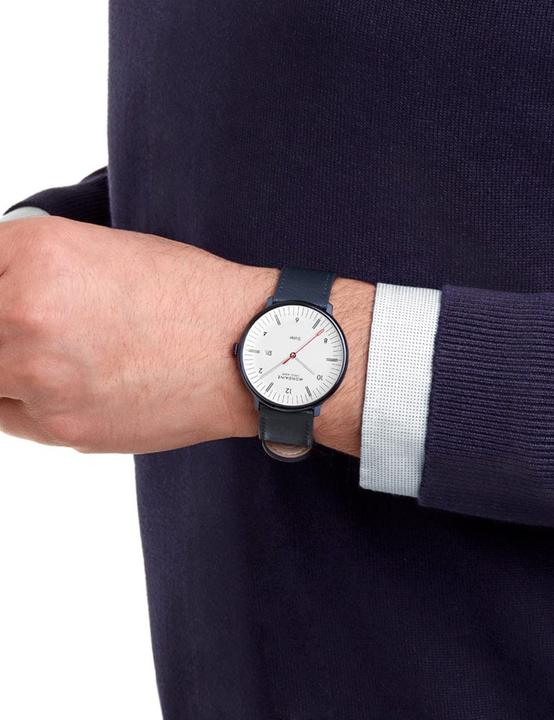 Actual product image Mondaine MLE.41910.LQV Men's watch Doppio Solar 41mm (Swiss made, Analogue wristwatch, 41 mm)