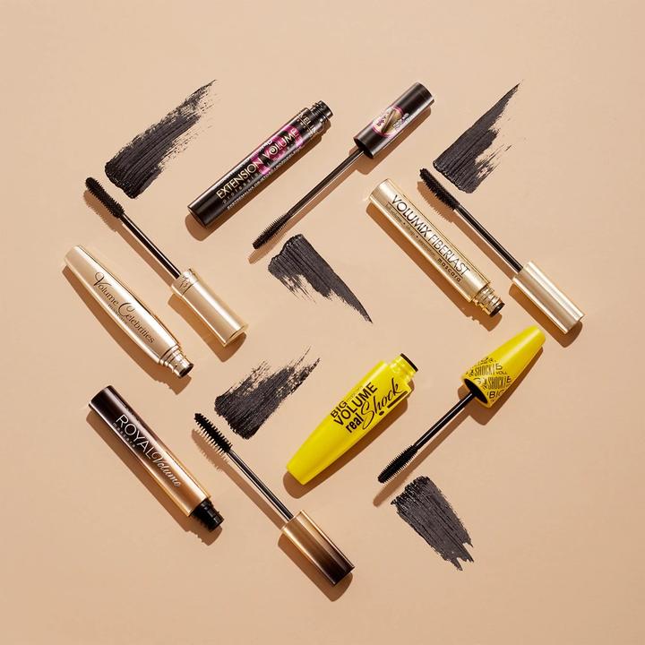 Actual product image Eveline Volume Celebrities Mascara tusz do rzęs Deep Black 8ml (Deep Black)