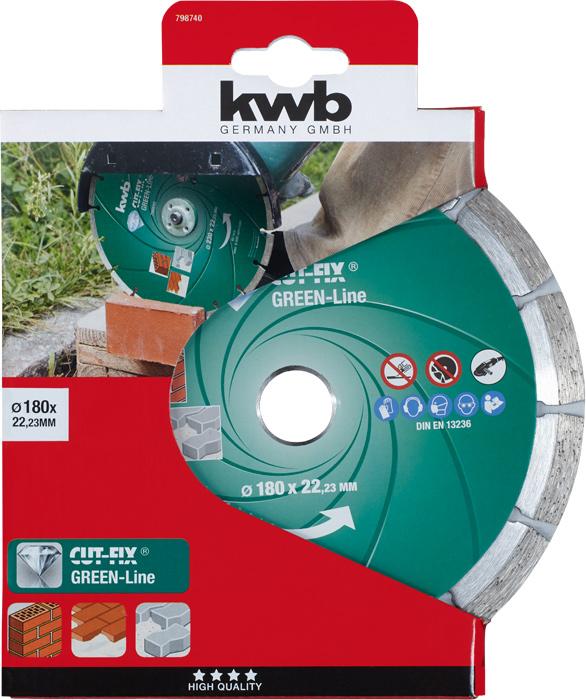 Produktbild kwb Diamant-Trennscheibe Greenline 180