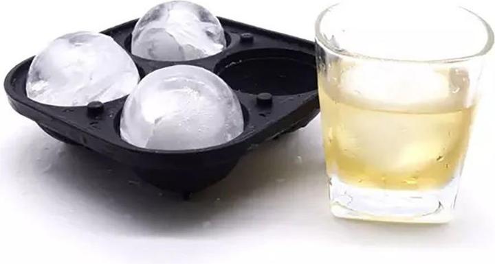 Actual product image Metamorph Kugel Eiswürfel Silikonform für Eiswürfel 4-fach