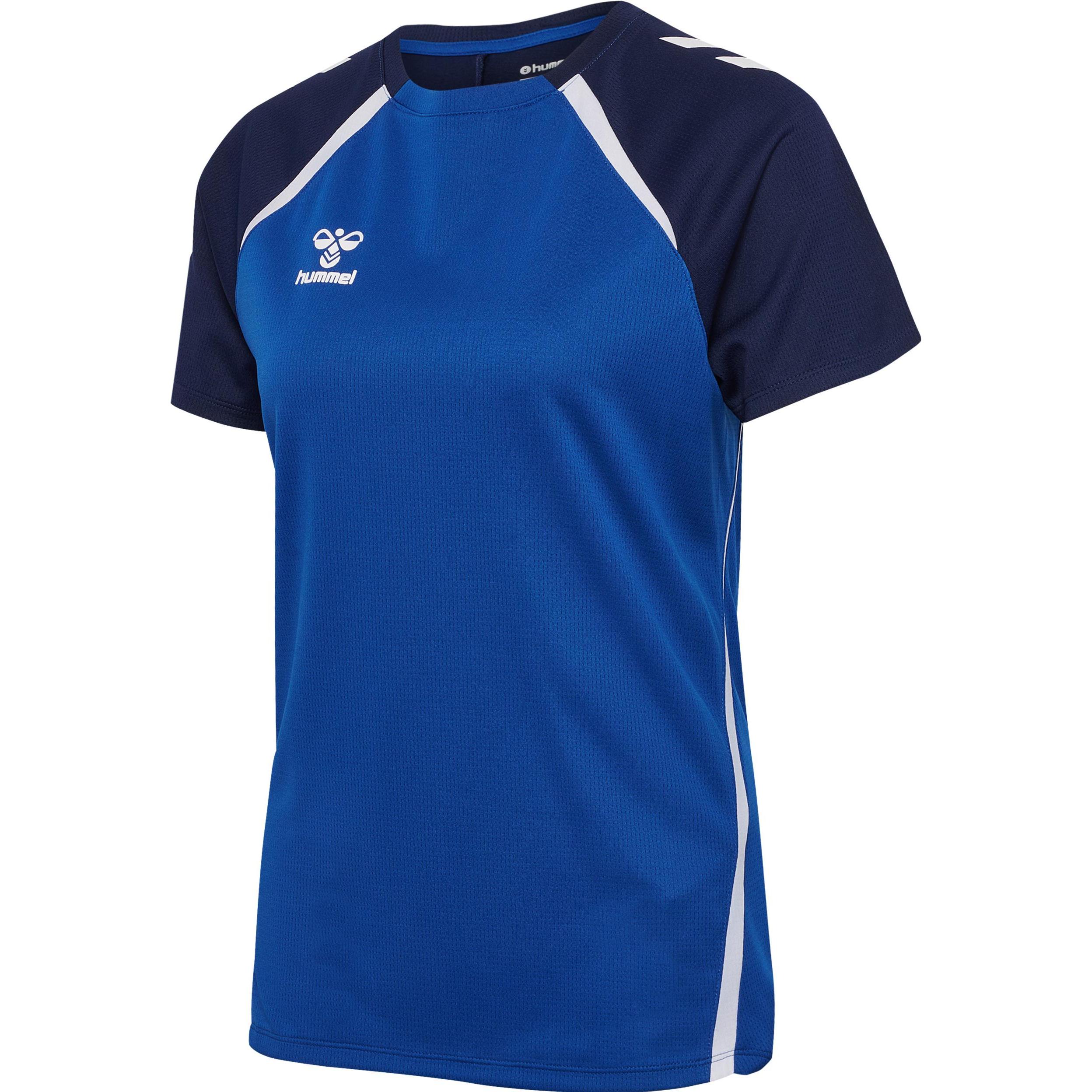 hummel, Damen, Sportshirt, hmlLEAD 2.0 JERSEY S/S WOMAN (XS), Blau, XS