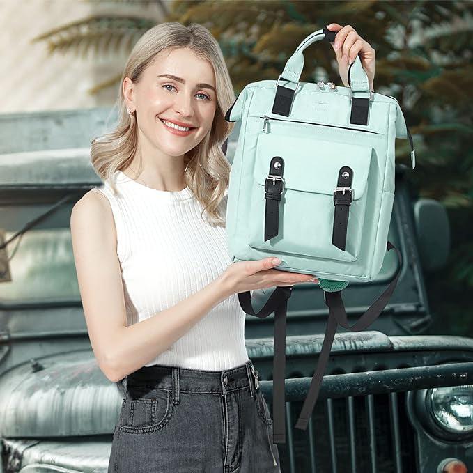 Image du produit Only-Bags.Store Petit sac à dos élégant pour ordinateur portable - Sac à dos de collège à la mode avec bretelles