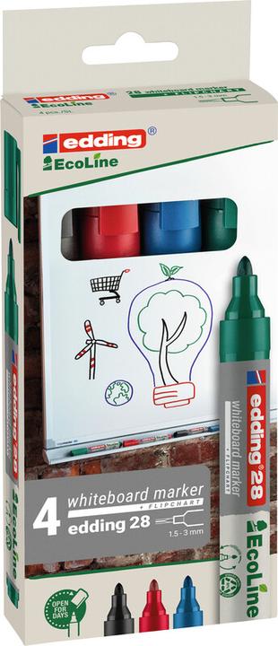 Image du produit Edding 28 EcoLine (Multicolore, 1.50 mm, 4 x)