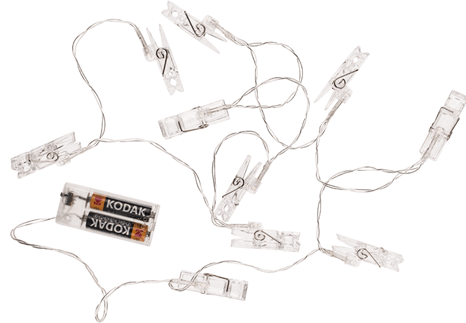 Produktbild Out of the blue LED Lichterkette Fotoleine mit Klammern (1.70 m)