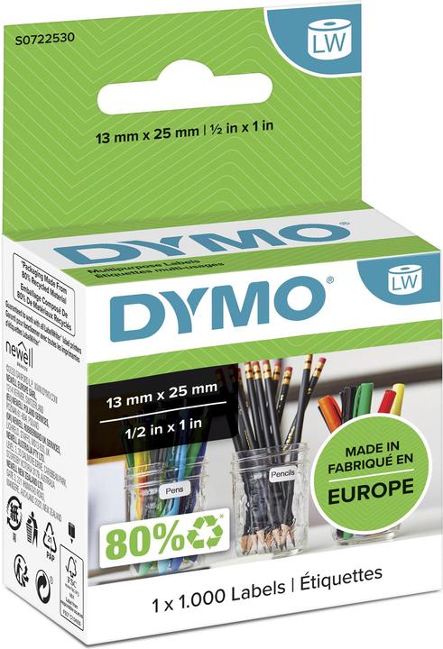 Dymo S0722530 Multifunctionele etiketten (1.30 cm)
