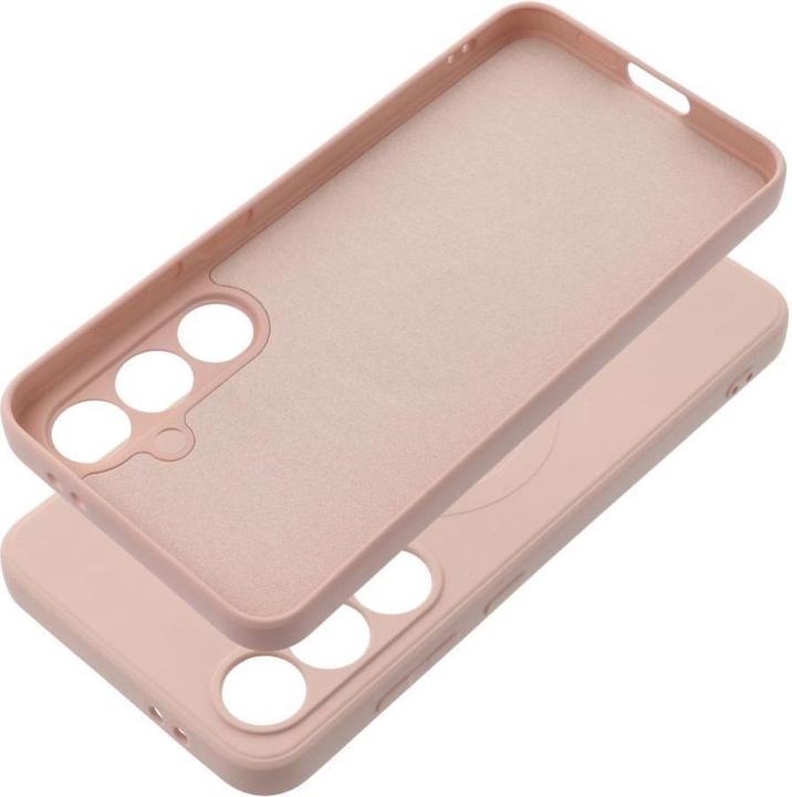 Actual product image OEM Back panel cover SILICONE MAG COVER case compatible with MagSafe for SAMSUNG S24 FE pink (Samsung Galaxy S24 FE)