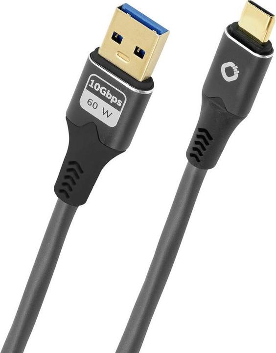 Produktbild Oehlbach USB Typ A - Typ C Kabel - 10 Gbps 60 W - Innenleiter aus OFC – sauerstofffreiem Kupfer (0.50 m, USB 3.2 Gen 1, 60 W)