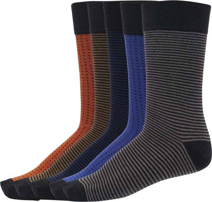 Produktbild Urban Classics Stripes and Dots Socks 5-Pack (5er Pack, 47 - 50)