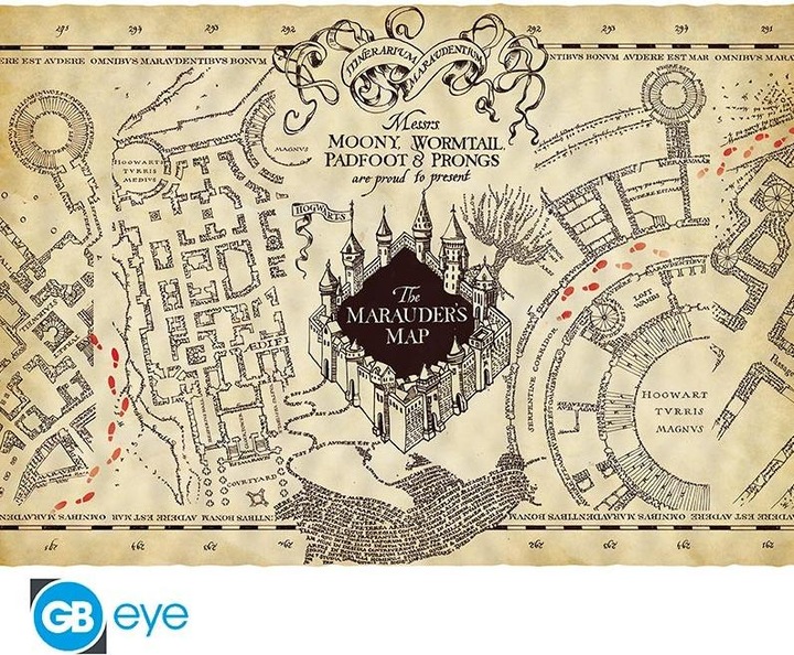 Actual product image GB Eye Harry Potter - Marauder's Map (66 x 46 cm)