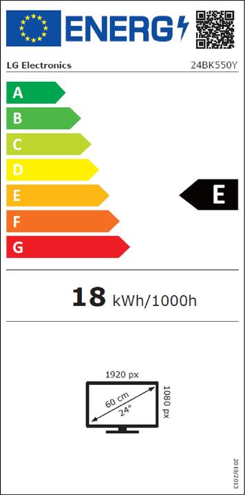 Energielabel LG 24bk550y-B (1920 x 1080 Pixels, 24")