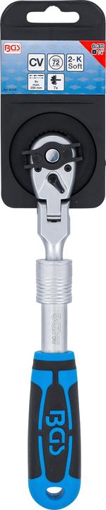 Immagine prodotto BGS Cricchetto reversibile, estensibile, angolato | Uscita quadrata esterna 6,3 mm (1/4") | 210 - 250 mm (1/4")