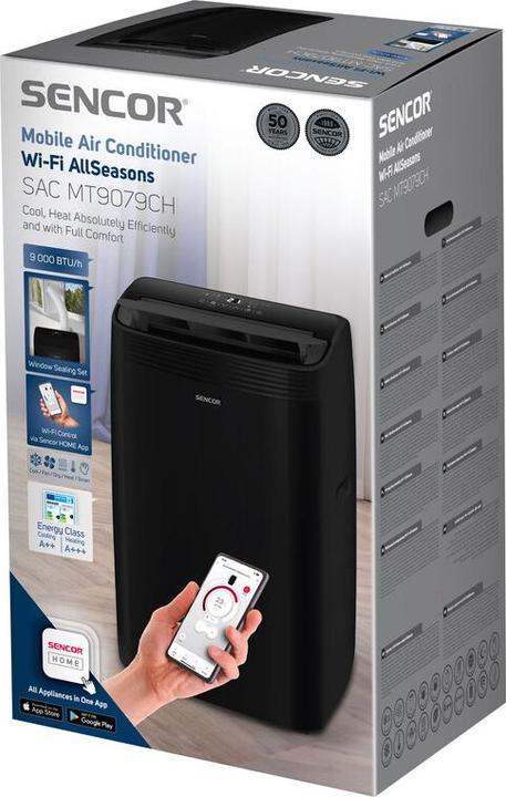 Actual product image Sencor SACMT9079CH wifi portable air conditioner + heater (35 m², 9000 BTU/h)