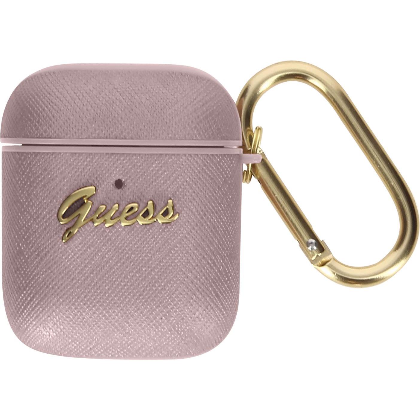 Thumbnail - Guess Cover Saffiano Script (Kopfhörer Hülle), Kopfhörertasche + Schutzhülle, Rosa