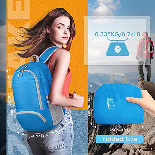 Produktbild Only-Bags.Store Leichter faltbarer Rucksack-Packbare Rucksäcke, kleine faltbare Rucksäcke Wanderrucksack (30 l)