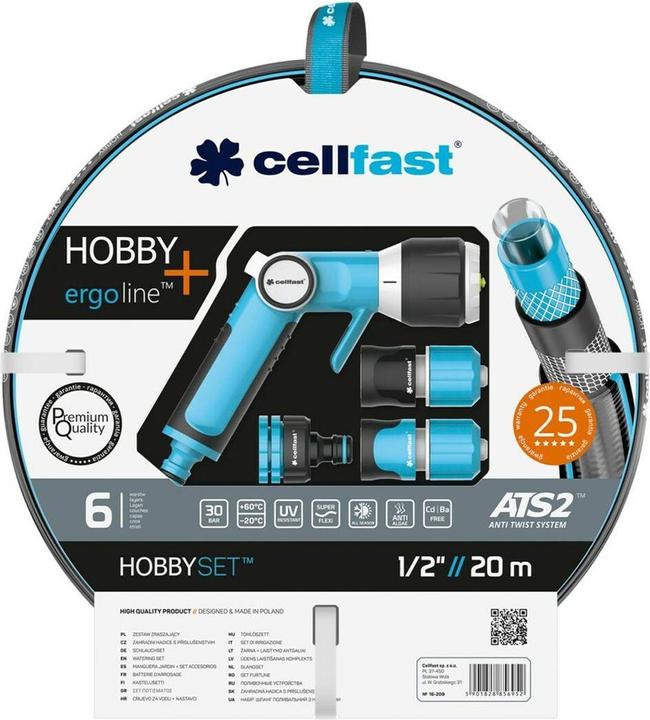 Cellfast Hose set HOBBY ERGO 20m, 1/2", 16-209